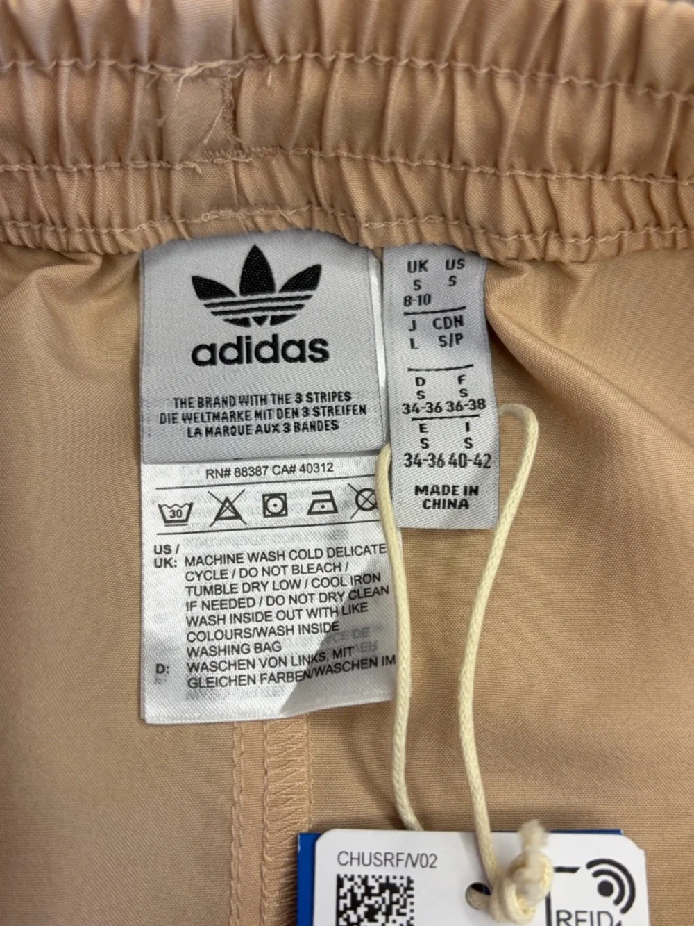 NWT Adidas Beige Drawstring Pocket Skirt - Picture 6 of 6